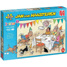 Jumbo puzzle Jan van Haasteren junior szülinapi buli 150 darabos puzzle, kirakós
