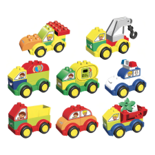 Junior autós építőkocka készlet 62 darabos L-W Toys barkácsolás, építés