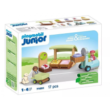 Junior figurakészlet zöldséges stand targoncával playmobil