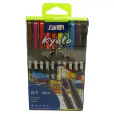 Junior Tűfilc Junior Kyoto 10 db-os klt. vegyes filctoll, marker