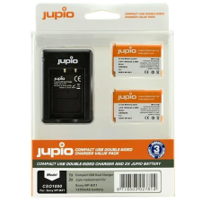 Jupio 2x NP-BX1 - 1250 mAh + töltő Sony fényképezőgépekhez digitális fényképező akkumulátor