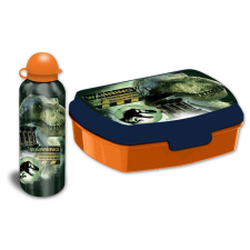 Jurassic World Dominion szendvicsdoboz + alumínium kulacs szett uzsonnás doboz