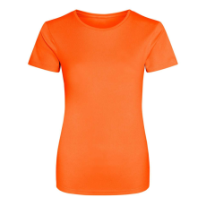 Just Cool JC005 környakas Női sport póló Just Cool, Electric Orange-M