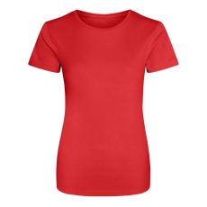 Just Cool JC005 környakas Női sport póló Just Cool, Fire Red-3XL