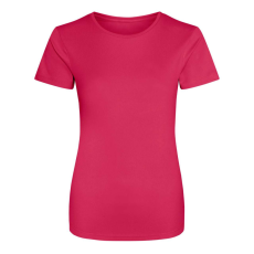 Just Cool JC005 környakas Női sport póló Just Cool, Hot Pink-2XL