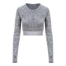 Just Cool JC039 WOMEN&#039;S LONG SLEEVE CROP T L munkaruha