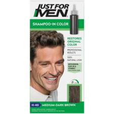 Just For Men Shampoo-In hajszínező, közép sötét barna H-40 hajfesték, színező