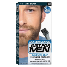 Just For Men szakáll és bajusz színező, világosbarna M-25 hajfesték, színező
