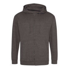 Just Hoods cipzáros kapucnis férfi pulóver AWJH050, Charcoal-S férfi pulóver, kardigán