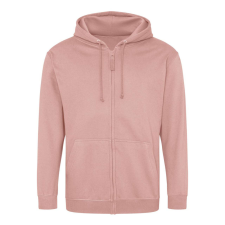 Just Hoods cipzáros kapucnis férfi pulóver AWJH050, Dusty Pink-M férfi pulóver, kardigán