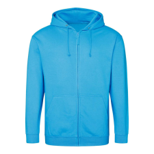 Just Hoods cipzáros kapucnis férfi pulóver AWJH050, Hawaiian Blue-M férfi pulóver, kardigán