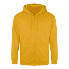 Just Hoods cipzáros kapucnis férfi pulóver AWJH050, Mustard-M