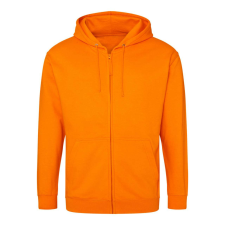 Just Hoods cipzáros kapucnis férfi pulóver AWJH050, Orange Crush-M férfi pulóver, kardigán