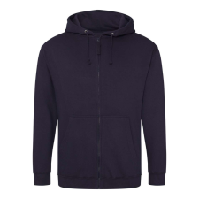 Just Hoods cipzáros kapucnis férfi pulóver AWJH050, Oxford Navy-M férfi pulóver, kardigán