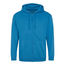 Just Hoods cipzáros kapucnis férfi pulóver AWJH050, Sapphire Blue-S férfi pulóver, kardigán