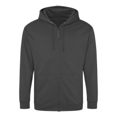 Just Hoods cipzáros kapucnis férfi pulóver AWJH050, Steel Grey-L