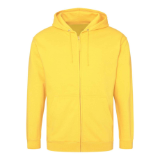Just Hoods cipzáros kapucnis férfi pulóver AWJH050, Sun Yellow-L