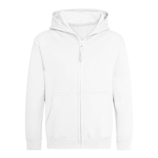 Just Hoods Gyerek cipzáras kapucnis pulóver AWJH050J, Arctic White-3/4 gyerek pulóver, kardigán