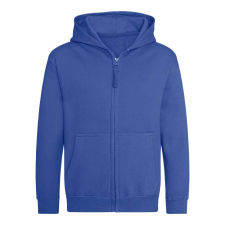 Just Hoods Gyerek cipzáras kapucnis pulóver AWJH050J, Royal Blue-3/4 gyerek pulóver, kardigán