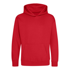 Just Hoods Gyerek kapucnis pulóver AWJH001J, Fire Red-12/13 gyerek pulóver, kardigán