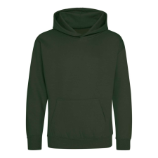 Just Hoods Gyerek kapucnis pulóver AWJH001J, Forest Green-5/6 gyerek pulóver, kardigán
