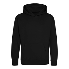 Just Hoods Gyerek kapucnis pulóver AWJH001J, Jet Black-1/2 gyerek pulóver, kardigán
