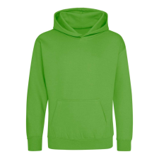 Just Hoods Gyerek kapucnis pulóver AWJH001J, Lime Green-5/6 gyerek pulóver, kardigán