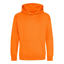 Just Hoods Gyerek kapucnis pulóver AWJH001J, Orange Crush-9/11 gyerek pulóver, kardigán