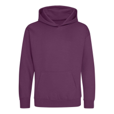 Just Hoods Gyerek kapucnis pulóver AWJH001J, Plum-3/4