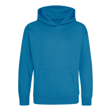 Just Hoods Gyerek kapucnis pulóver AWJH001J, Sapphire Blue-1/2 gyerek pulóver, kardigán