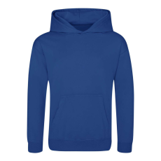Just Hoods Gyerek poliészter sport kapucnis pulóver AWJH006J, Royal Blue-XS