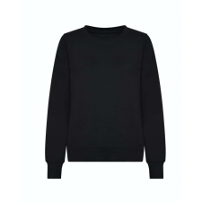 Just Hoods Hagyományos szabású Női kereknyakú pulóver AWJH030F, Deep Black-L női pulóver, kardigán