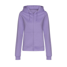 Just Hoods kapucnis Női pulóver, elején végig cipzárral AWJH050F, Digital Lavender-L