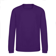 Just Hoods Környakas gyerek pulóver bolyhozott belsővel AWJH030J, Purple-9/11 gyerek pulóver, kardigán