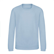 Just Hoods Környakas gyerek pulóver bolyhozott belsővel AWJH030J, Sky Blue-9/11
