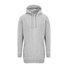 Just Hoods Női hosszított szabású kapucnis pulúver AWJH015, Heather Grey-L női pulóver, kardigán