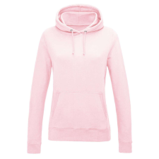 Just Hoods Női kapucnis pulóver bolyhozott belsővel AWJH001F, Baby Pink-2XL női pulóver, kardigán