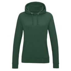 Just Hoods Női kapucnis pulóver bolyhozott belsővel AWJH001F, Bottle Green-M