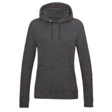 Just Hoods Női kapucnis pulóver bolyhozott belsővel AWJH001F, Charcoal-S női pulóver, kardigán