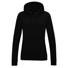 Just Hoods Női kapucnis pulóver bolyhozott belsővel AWJH001F, Deep Black-XL női pulóver, kardigán