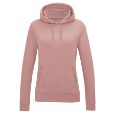 Just Hoods Női kapucnis pulóver bolyhozott belsővel AWJH001F, Dusty Pink-2XL női pulóver, kardigán