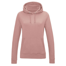 Just Hoods Női kapucnis pulóver bolyhozott belsővel AWJH001F, Dusty Pink-S női pulóver, kardigán
