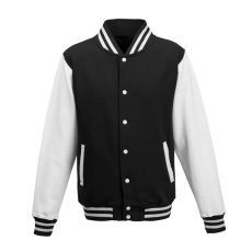 Just Hoods patentos vastag férfi pulóver AWJH043, Jet Black/White-3XL