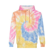 Just Hoods Uniszex batikolt kapucnis pulóver AWJH022, Tie-Dye Swirl-2XL