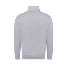 Just Hoods Uniszex cipzáros pulóver oldalsó zsebekkel AWJH147, Heather Grey-L