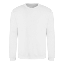 Just Hoods Uniszex hagyományos szabású kereknyakú pulóver AWJH030, Arctic White-4XL férfi pulóver, kardigán