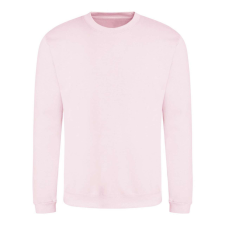 Just Hoods Uniszex hagyományos szabású kereknyakú pulóver AWJH030, Baby Pink-XS férfi pulóver, kardigán