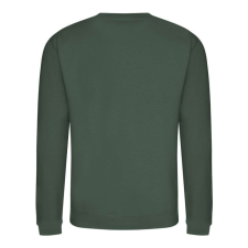 Just Hoods Uniszex hagyományos szabású kereknyakú pulóver AWJH030, Bottle Green-S férfi pulóver, kardigán