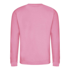 Just Hoods Uniszex hagyományos szabású kereknyakú pulóver AWJH030, Candyfloss Pink-L férfi pulóver, kardigán