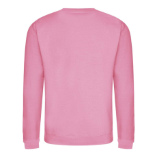 Just Hoods Uniszex hagyományos szabású kereknyakú pulóver AWJH030, Candyfloss Pink-XS